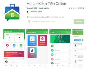 Hana - Những app kiếm tiền lừa đảo